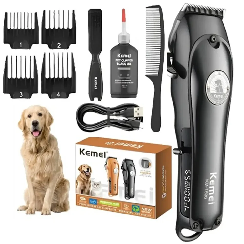 Kemei KM-1596 Evcil Hayvan Tıraş Makinesi (Pet Clipper)