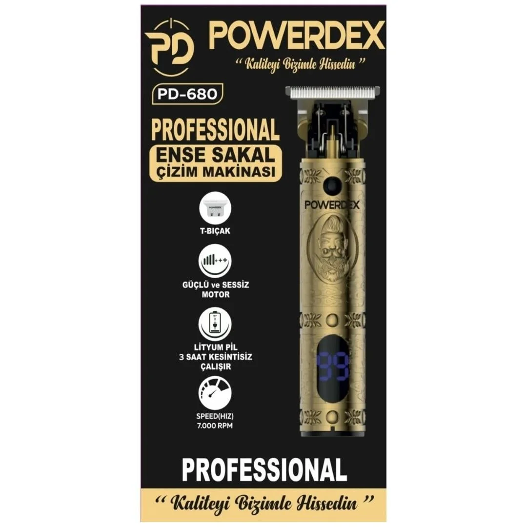 PowerDex PD-680 Profesyonel Ense Sakal Çizim Makinesi