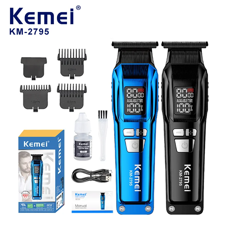 Kemei KM-2795 Profesyonel Saç Sakal Tıraş Makinesi (Trimmer)