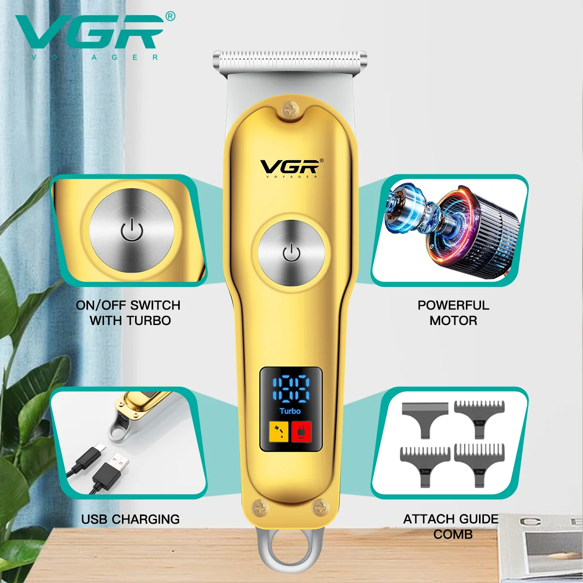 VGR V-290 Profesyonel Sakal ve Ense Tıraş Makinesi (Trimmer)