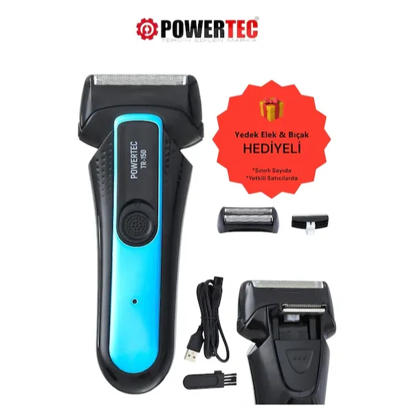 Powertec TR-150 Profesyonel Elekli Sinekkaydı Sakal Tıraş Makinesi