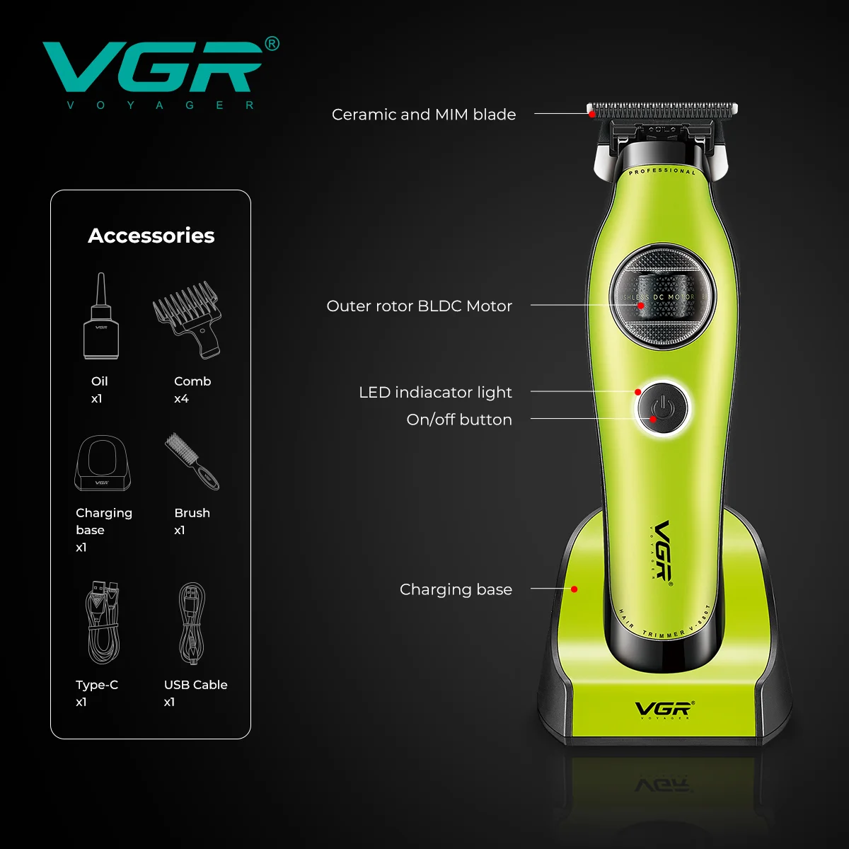 V-880T Sakal, Ense Kesme Tıraş Makinesi - Trimmer