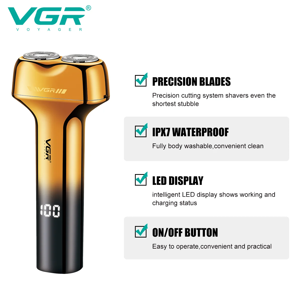 VGR V-355 Profesyonel Sinekkaydı Tıraş Makinesi (Shaver)