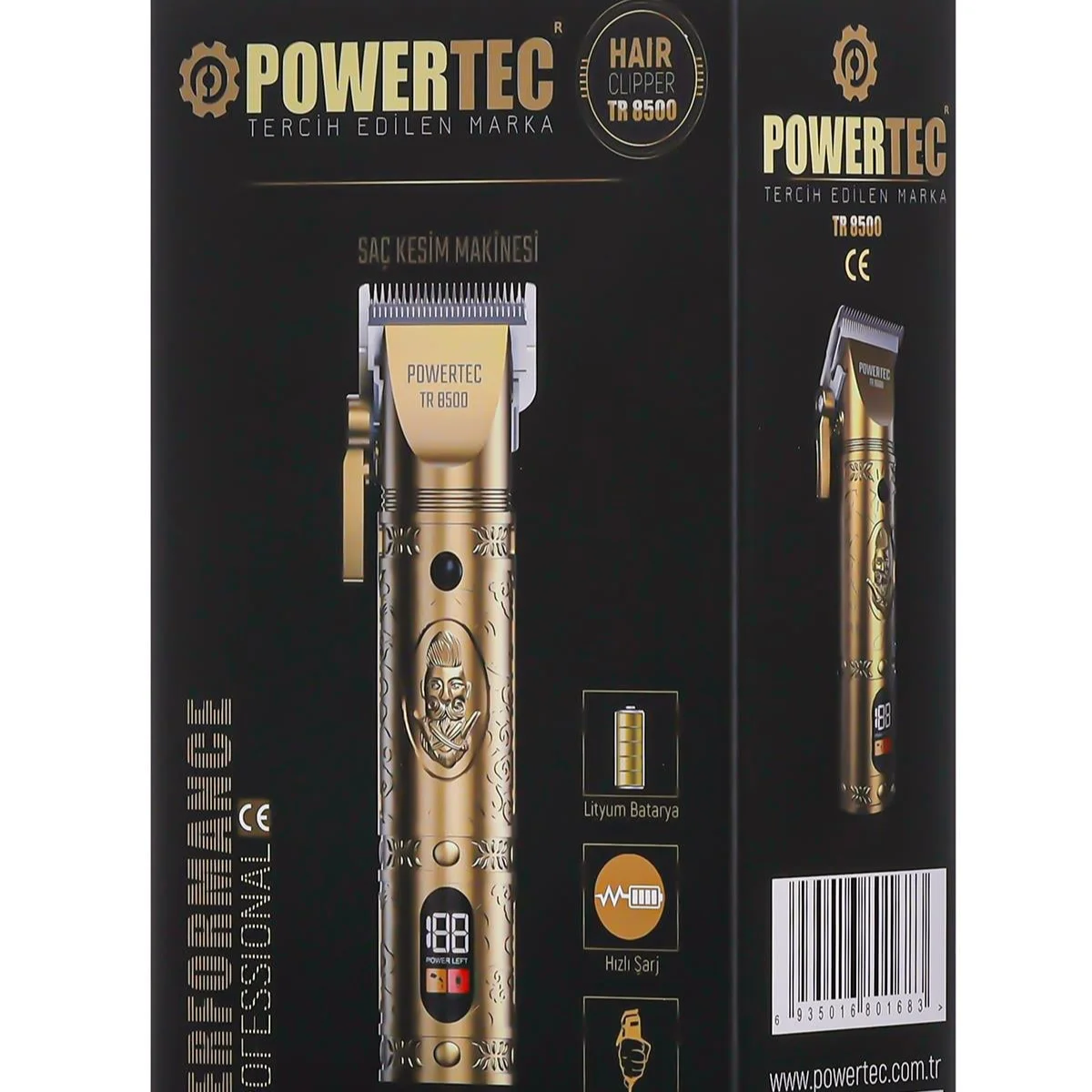 Powertec TR-8500 Deluxe Profesyonel Saç Sakal Tıraş Makinesi