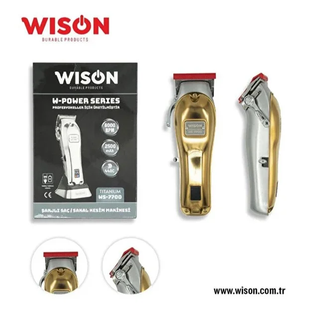Wison WS-7700 Profesyonel Saç Tıraş Makinesi (Clipper) (TITANIUM)