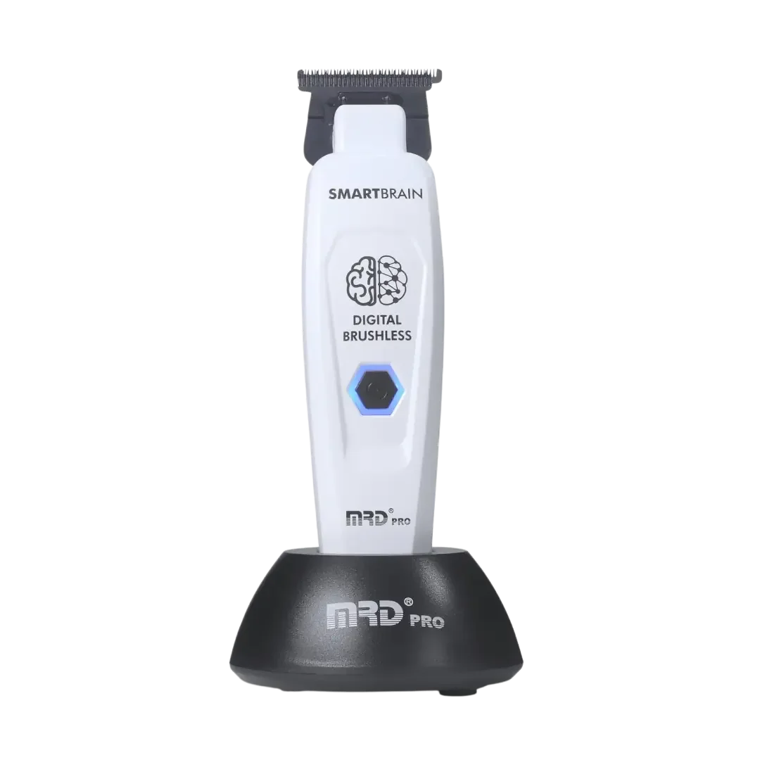 MRD PRO Smart Brain GMT-90 Profesyonel Saç Sakal Çizim Makinesi (Trimmer) (BEYAZ)