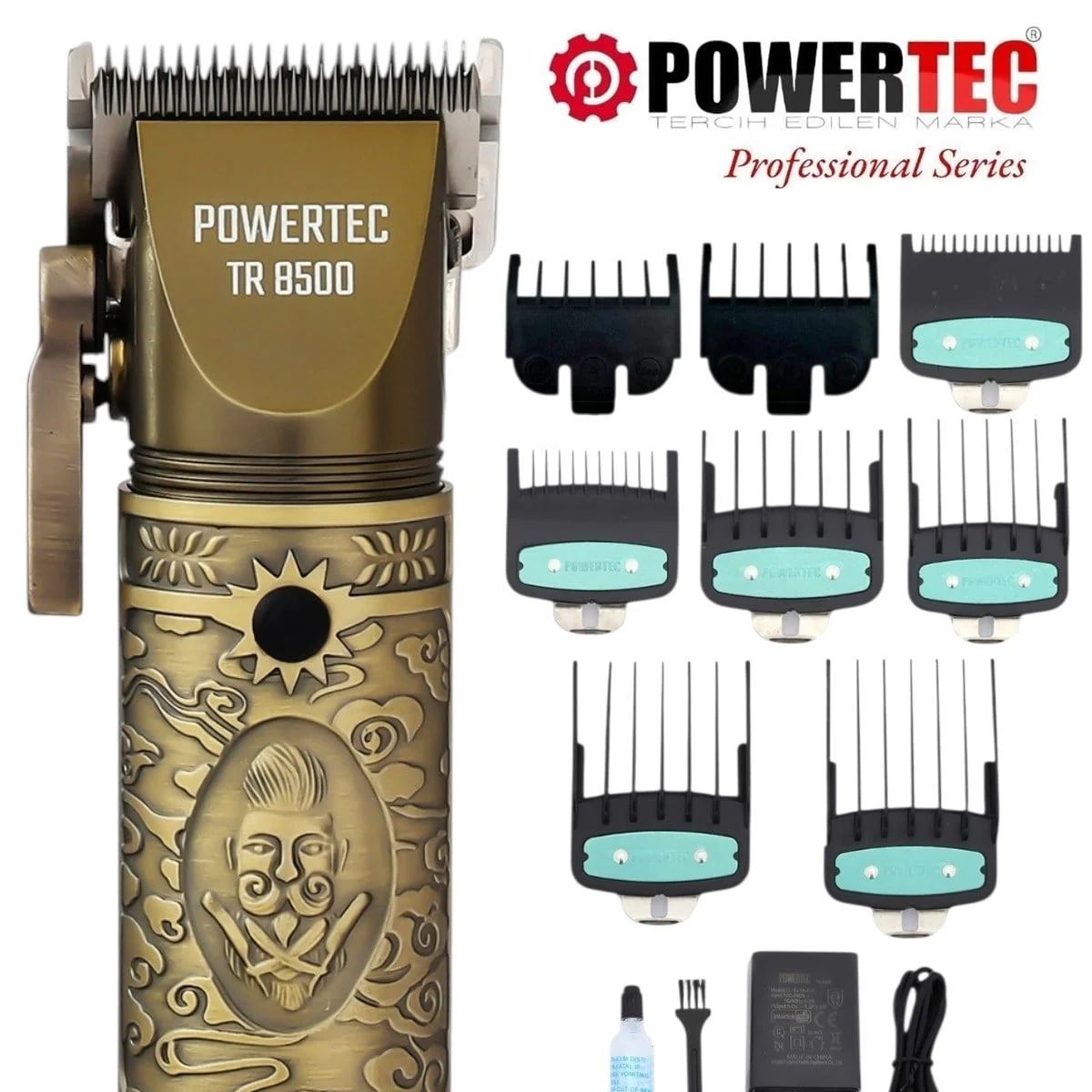 Powertec TR-8500 Deluxe Profesyonel Saç Sakal Tıraş Makinesi