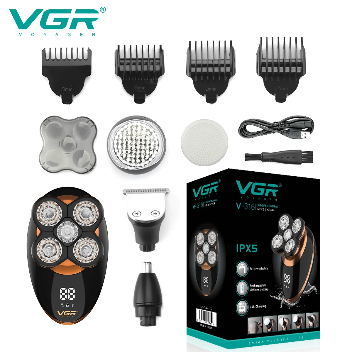 Vgr V-316 Profesyonel 5in1 Sıfırlayıcı (Shaver)