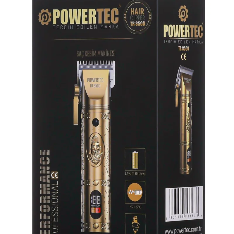 Powertec TR-8500 Deluxe Profesyonel Saç Sakal Tıraş Makinesi