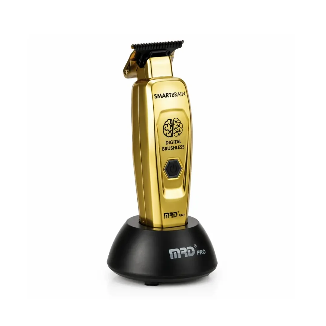 MRD PRO Smart Brain GMT-90 Profesyonel Saç Sakal Çizim Makinesi (Trimmer) (GOLD)