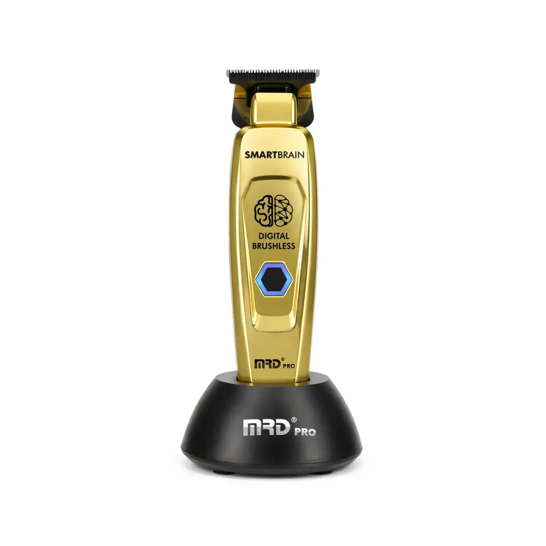 MRD PRO Smart Brain GMT-90 Profesyonel Saç Sakal Çizim Makinesi (Trimmer) (GOLD)