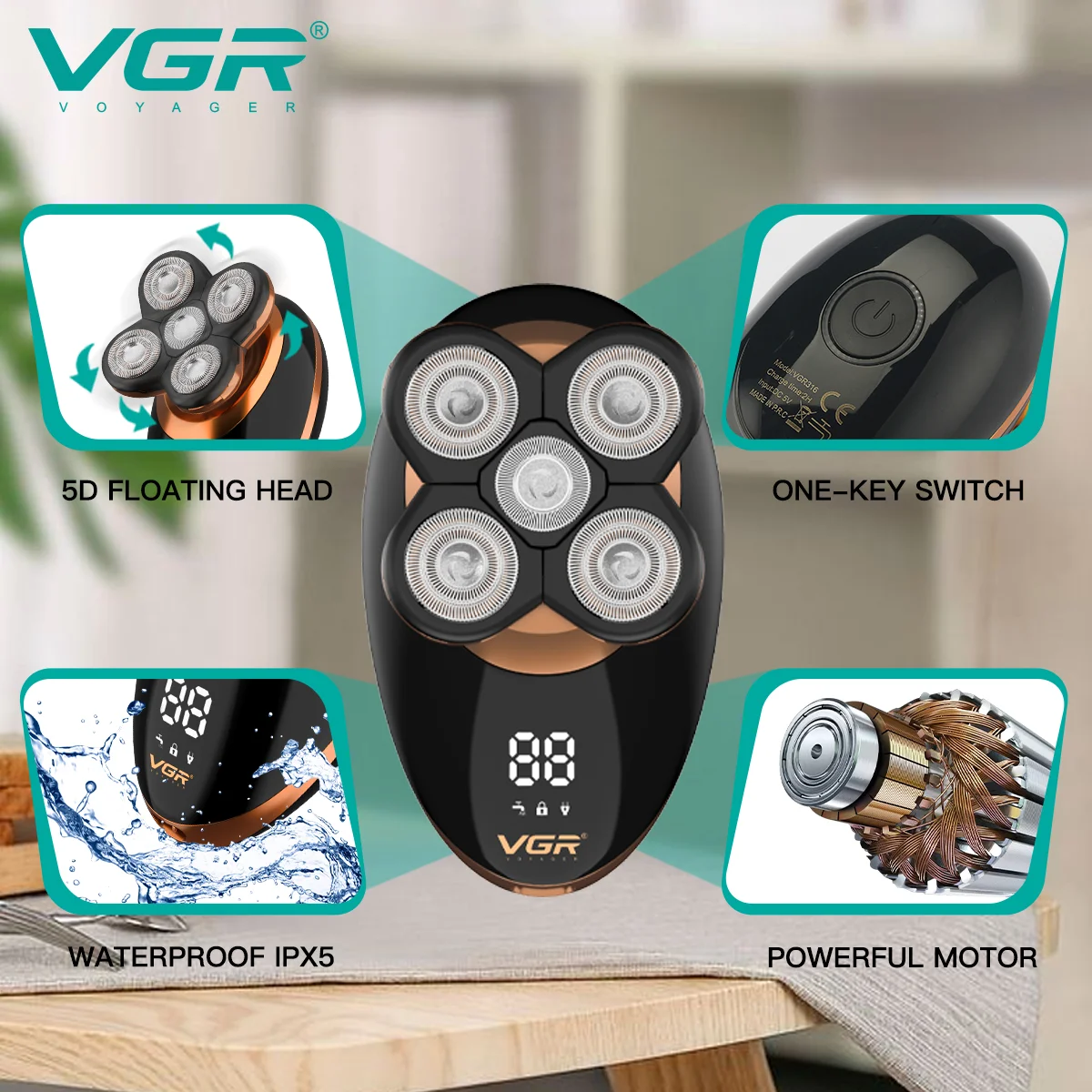 Vgr V-316 Profesyonel 5in1 Sıfırlayıcı (Shaver)
