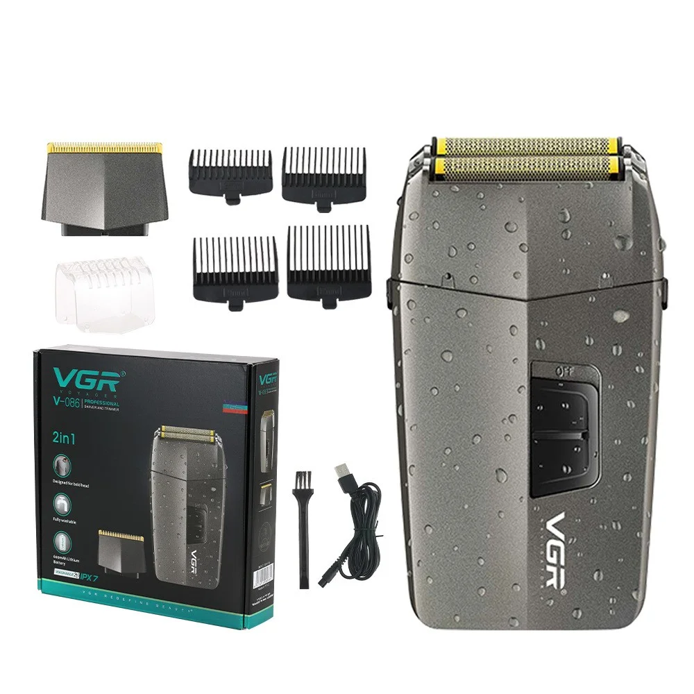 VGR V-086 Profesyonel 2in1 T-Bıçak Çizim ve Ense Tıraş Makinesi (Trimmer&Shaver)