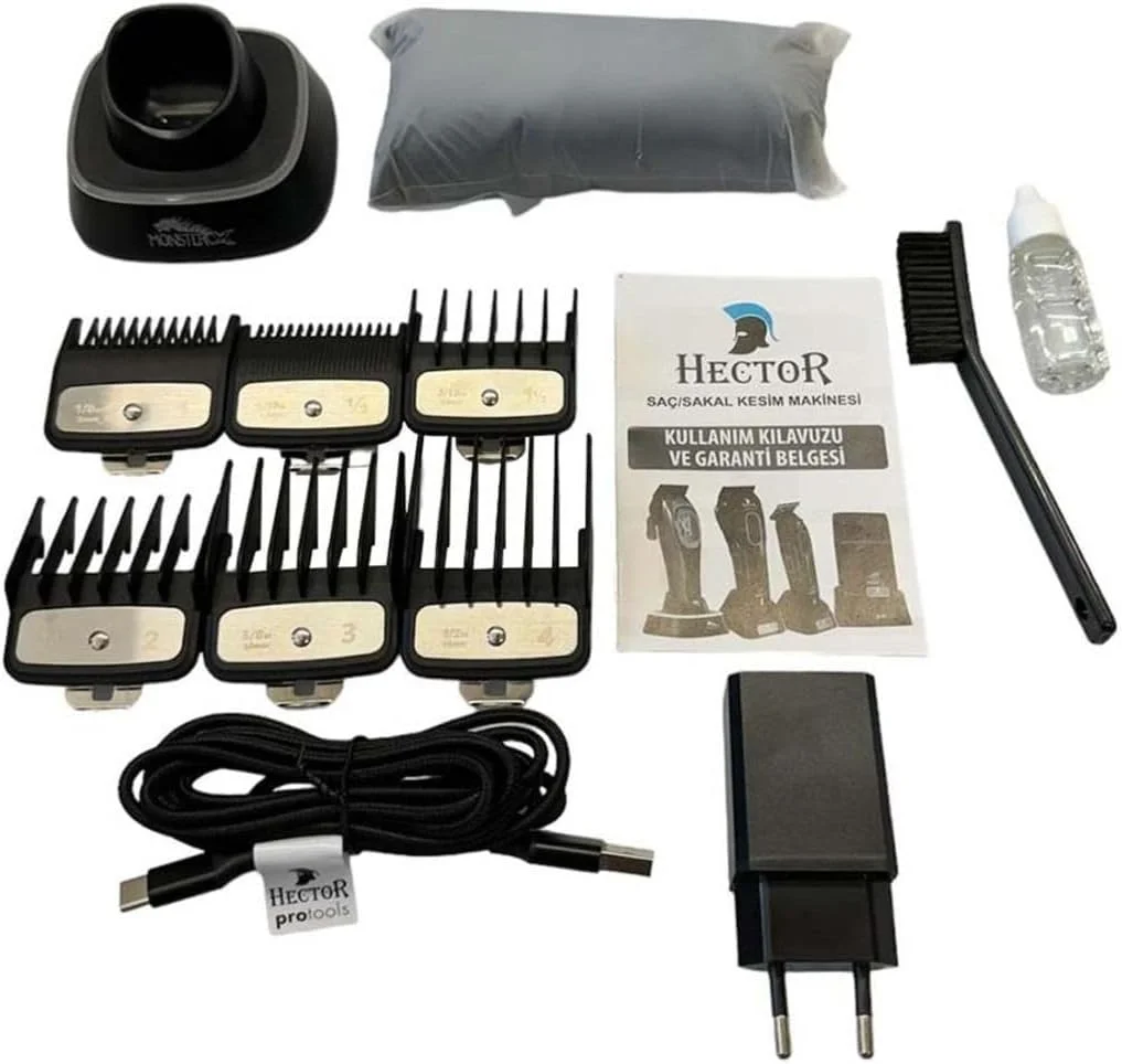 Hector Monster X Profesyonel Şarjlı Saç Kesme Makinesi