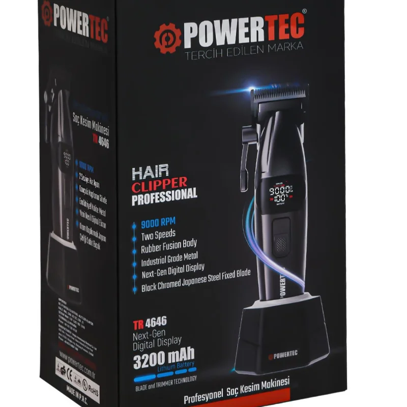 Powertec TR-4646 Profesyonel Saç Sakal Tıraş Makinesi